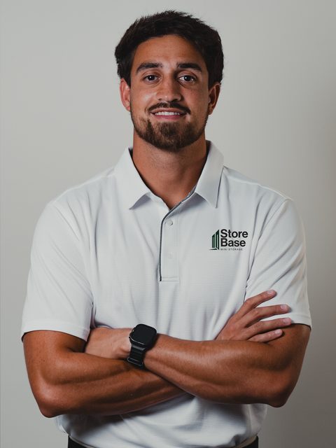 Landon Johnson, COO of Store Base, in a white Store Base polo