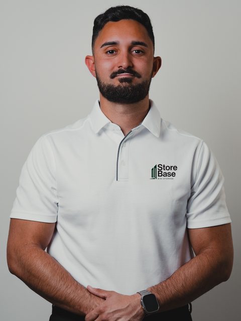 Nick Johnson, CMO of Store Base, in a white Store Base polo