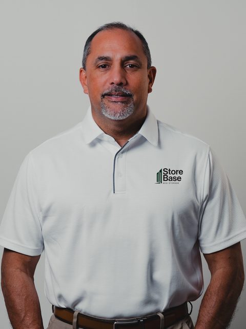 Terry Johnson, CEO of Store Base, in a white Store Base polo